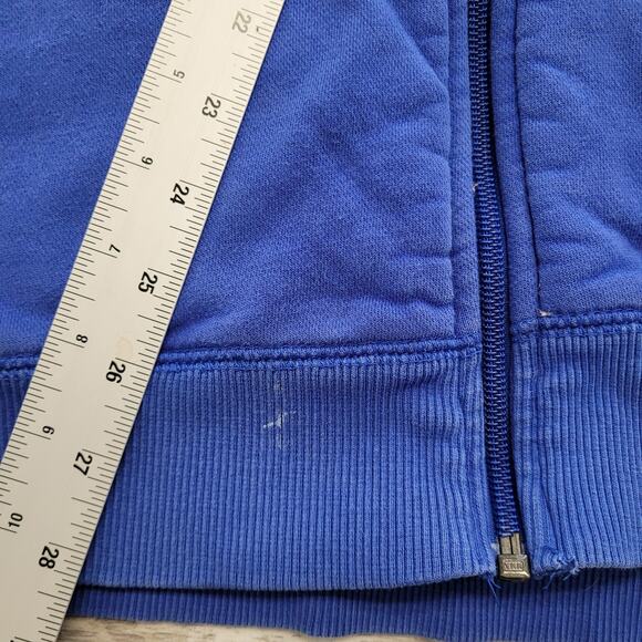 Nike Sweatshirt Jacket  Blue Mens XXL  Embroidered Mini Swoosh Sporty Full Zip - Picture 4 of 10